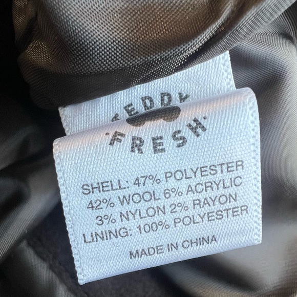 New Teddy Fresh Brown Skirt with Bear Appliqués Women’s Small S Wool Blend - Picture 7 of 8